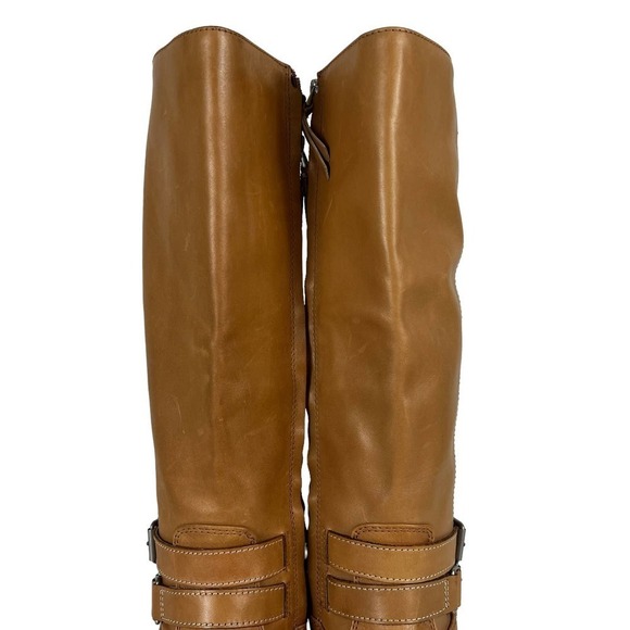 SAM EDELMAN FREDA TALL LEATHER RIDING BOOTS BROWN NWOT WOMEN'S SIZE 6.5 - Picture 6 of 16